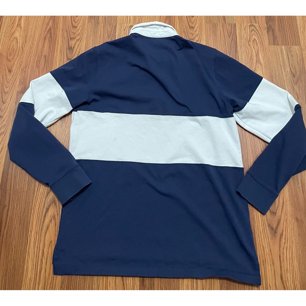Vineyard Vines Rugby Shirt Mens Small Colorblock Navy White Whale Logo - Picture 9 of 10
